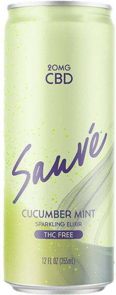 Sauvé Cucumber Mint Sparkling CBD Elixir spirit image