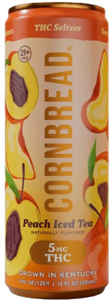 Cornbread Peach Iced Tea 5mg THC Seltzer spirit image