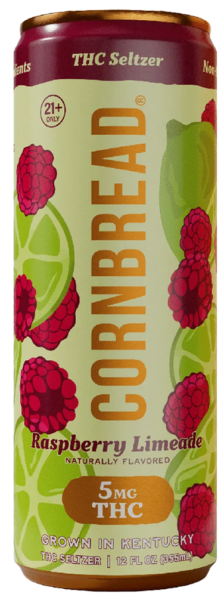 Cornbread Raspberry Limeade 5mg THC Seltzer spirit image