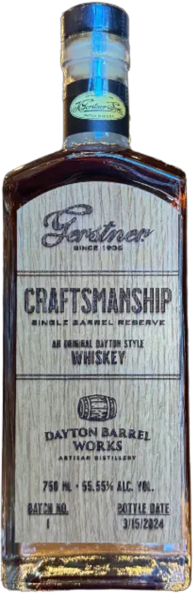 Gerstner Craftsmanship Single Barrel Reserve Dayton Barrel Works spirit image