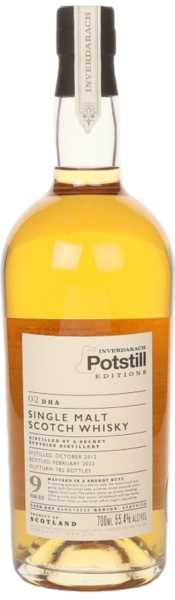 Inverdarach Potstill Editions Secret Speyside 9 Years 2012 spirit image