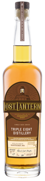 Lost Lantern Triple Eight Peated Massachusetts Single Malt Whiskey spirit image