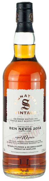 Signatory Vintage Ben Nevis 2014 Aged 10 Years spirit image