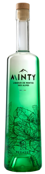 Minty Liqueur Des Alpes spirit image