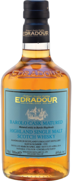 Edradour Barolo Cask Matured Highland Single Malt Scotch Whisky spirit image