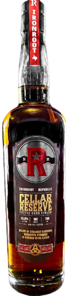 Ironroot Republic Cellar Reserve Triple Cask Finish Blend of Bourbon Finished in French Wine Casks spirit image