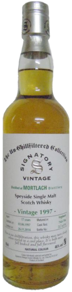 Signatory Vintage Mortlach Speyside Single Malt Scotch Whisky Vintage 1997 spirit image