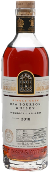 Berry Bros & Rudd Ironroot 2018 Single Cask Bourbon spirit image