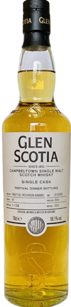 Glen Scotia Campbeltown Single Malt Scotch Vintage 2013 spirit image