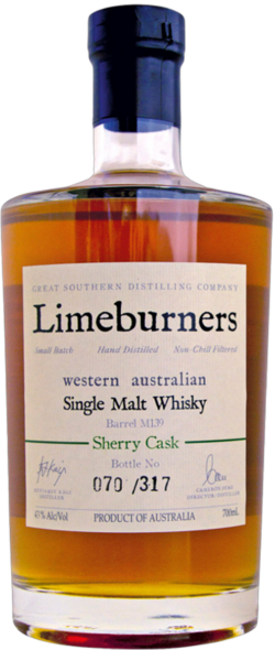 Limeburners Western Australian Single Malt Whisky Sherry Cask spirit image