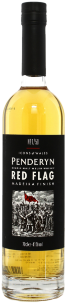 Penderyn Icons of Wales No.1 Red Flag spirit image