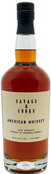 Savage & Cooke American Whiskey Cask Strength Finished in Zinfandel Barrels spirit image