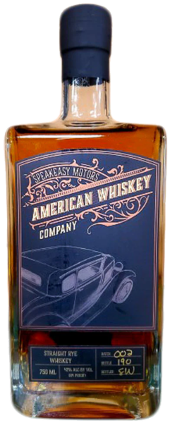 Speakeasy Motors American Whiskey Company Straight Rye spirit image