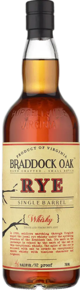 Braddock Oak Rye Single Barrel spirit image