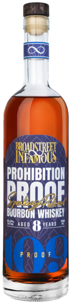 Broadstreet Infamous Speakeasy Strength Prohibition Proof Bourbon 8 Years spirit image