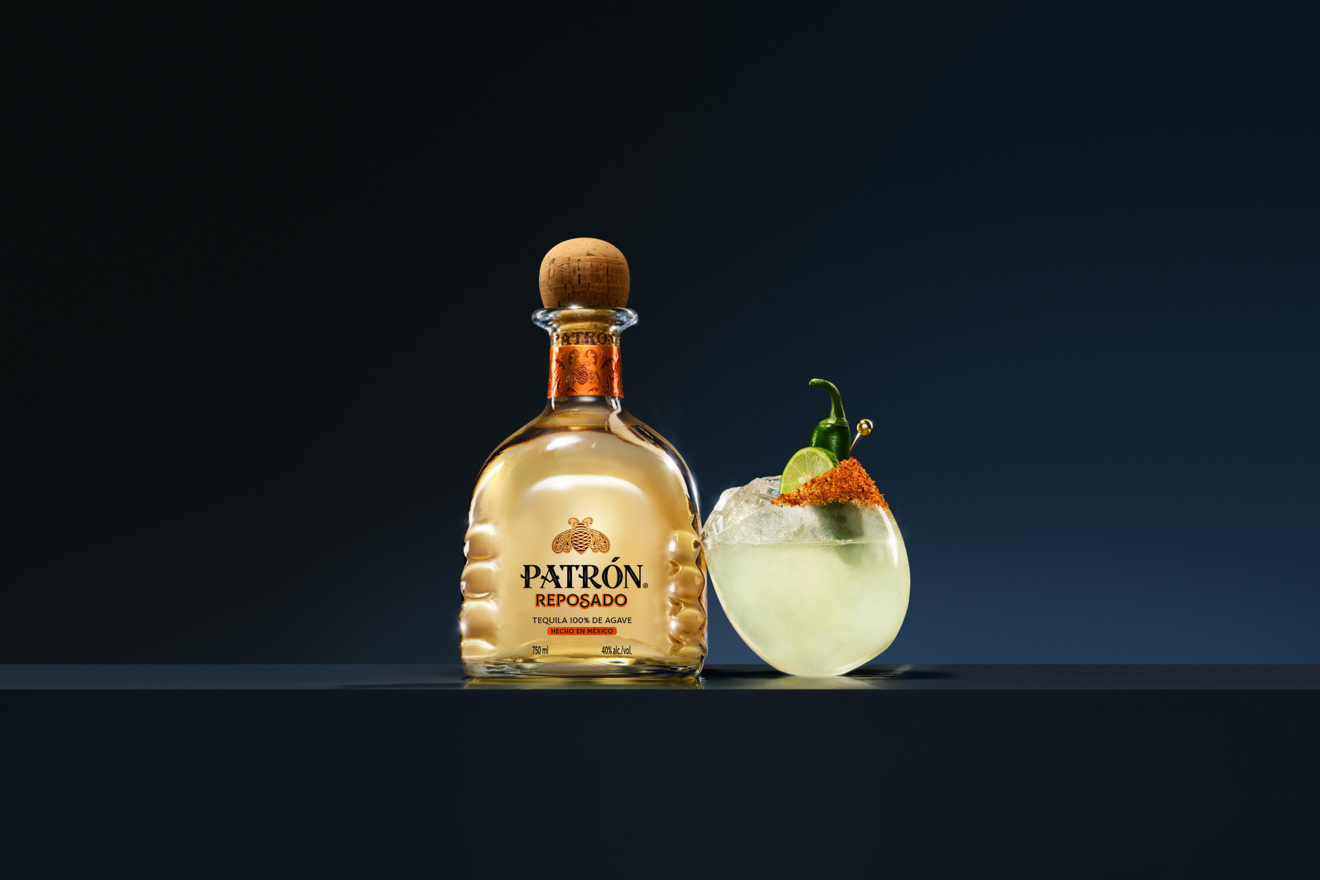 PATRÓN Reposado Spicy Margarita cocktail image