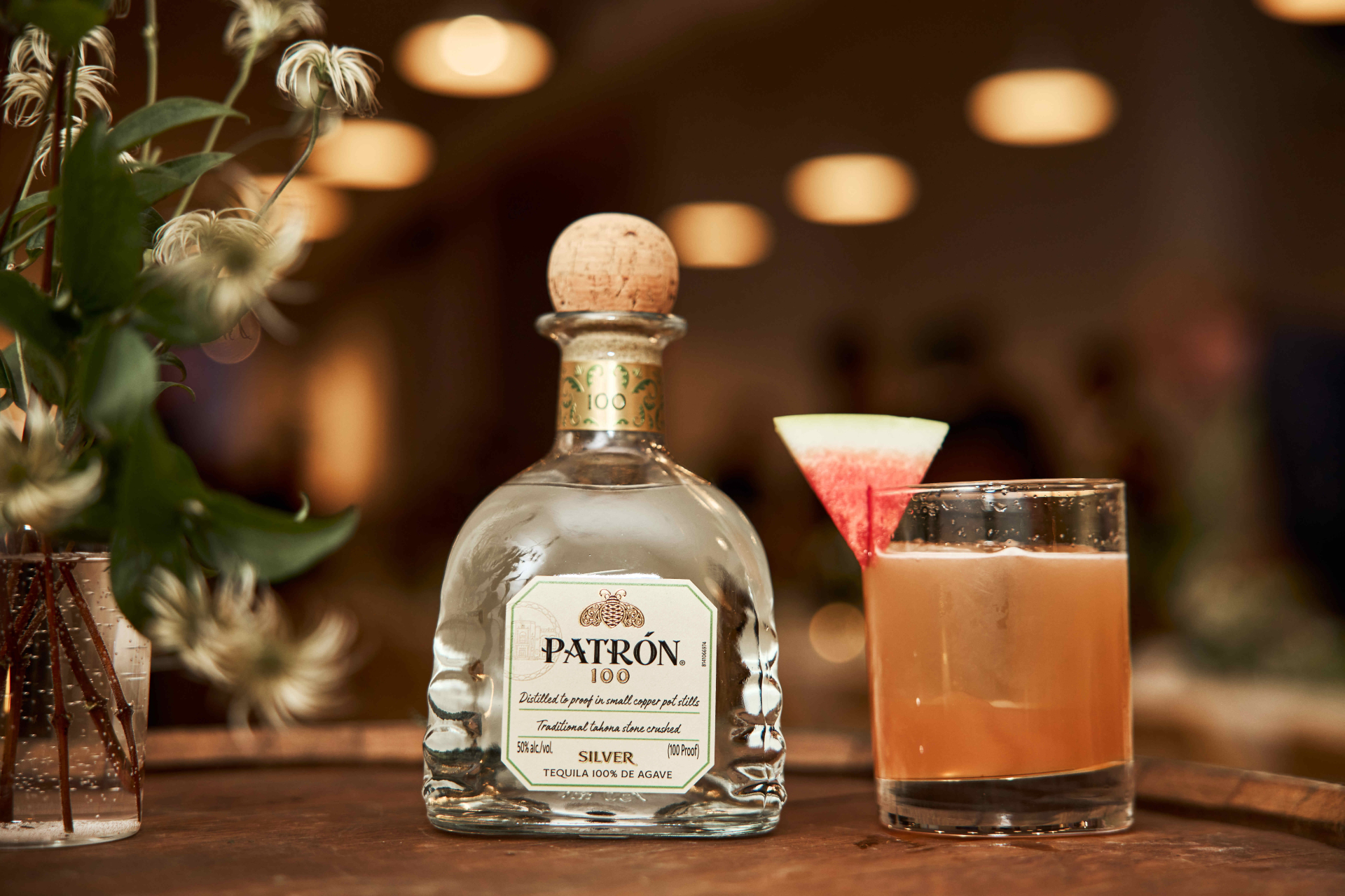 PATRÓN 100 Watermelon Margarita cocktail image