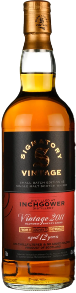 Signatory Vintage Inchgower Vintage 2011 spirit image