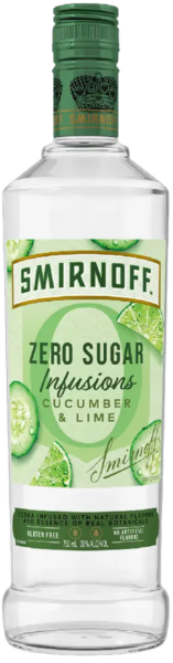 Smirnoff Zero Sugar Infusions Cucumber & Lime spirit image