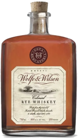 Wolfe & Wilson Straight Rye Whiskey (Batch 1) spirit image