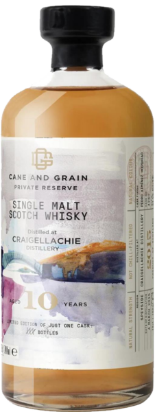 Cane & Grain Private Reserve Single Malt Scotch Craigellachie 10 Years spirit image