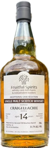 Fruitful Spirits Craigellachie 14 Year Old 2011 spirit image