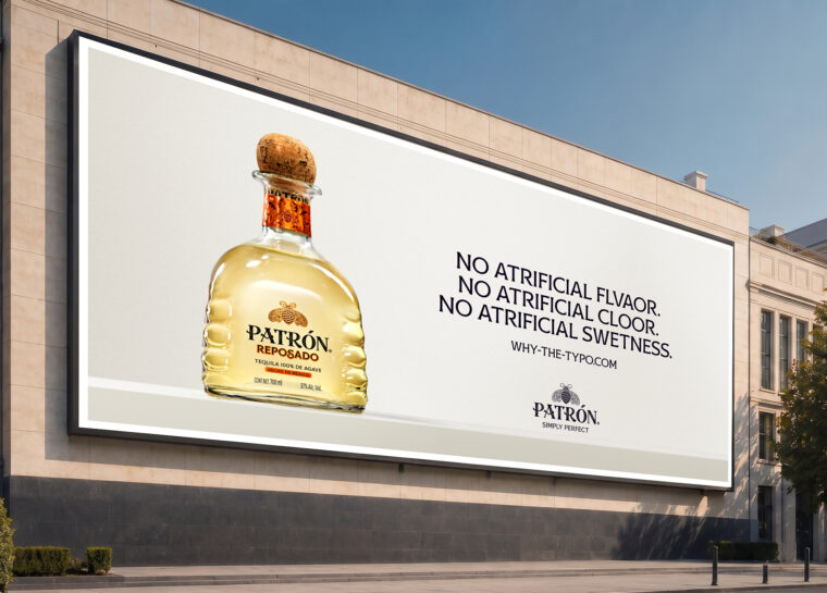 Patrón Tequila’s New Billboards Are Littered With Misspelled Words — Here’s Why spirit image