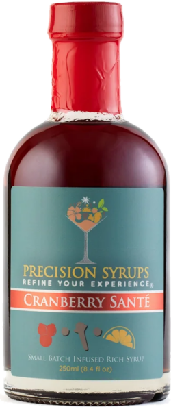 Precision Syrups Cranberry Santé spirit image