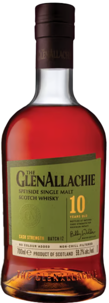 The GlenAllachie 10 Years Cask Strength Speyside Single Malt Scotch spirit image