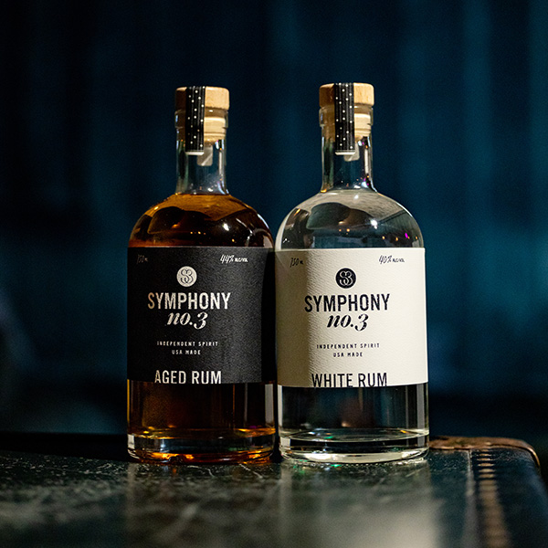 Symphony No 3 Rum bottles