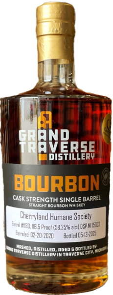 Grand Traverse Distillery Bourbon Cask Strength Single Barrel spirit image