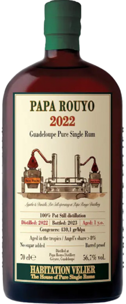 Habitation Velier Papa Rouyo 2022 Guadalupe Pure Single Rum spirit image