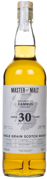 Master of Malt Cambus 30 Year Old 1991 Single Cask Single Grain spirit image