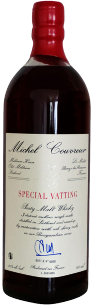 Meldrum House Michel Couvreur Special Vatting Peaty Malt Whisky spirit image