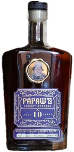 PaPaw’s Legacy Reserve 10 Year Old Pot Still Bourbon spirit image