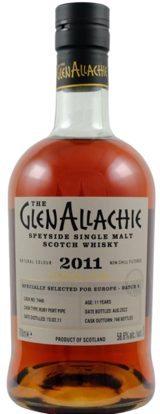 The GlenAllachie Speyside Single Malt Whisky 2011 Single Cask spirit image