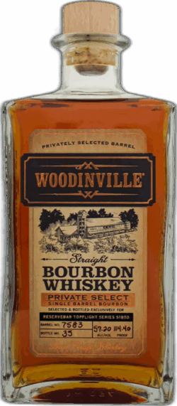 Woodinville Straight Bourbon Whiskey Private Select ReserveBar TopFlight Series S1B50 spirit image