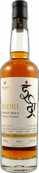 Indri Trini The Three Wood Single Malt Indian Whisky spirit image