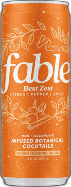 Fable Best Zest Non-Alcoholic Infused Botanical Cocktail spirit image