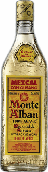 Monte Alban Mezcal Con Gusano spirit image