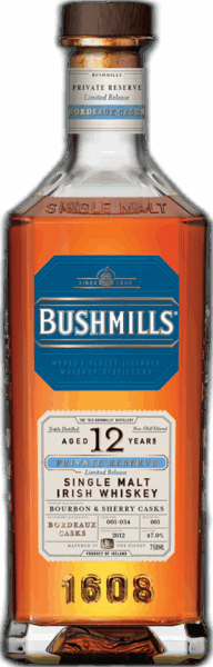 Bushmills Private Reserve 12 Year Old Bordeaux Cask Finish spirit image