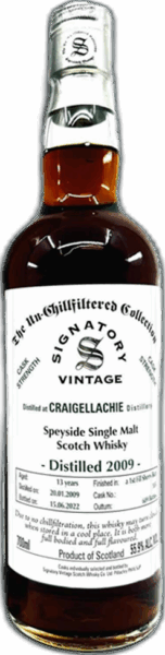 Signatory Vintage The Un-Chillfiltered Collection Craigellachie 13 Years spirit image