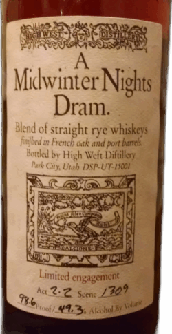 High West A Midwinter Night’s Dram Act 2 Scene 1 spirit image
