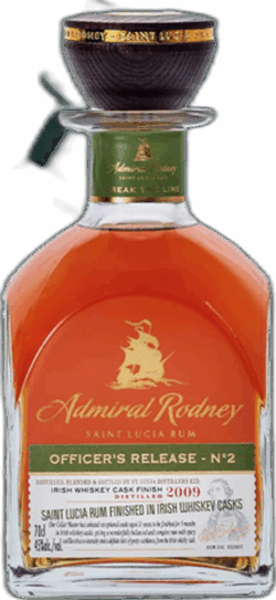 Admiral Rodney Officer’s Release Irish Whiskey Cask Finish Rum Distilled 2009 spirit image