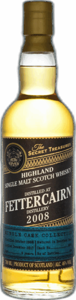 The Secret Treasures Scotch Fettercairn 2008 Single Cask Collection spirit image