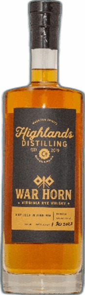 Highlands Distilling War Horn Virginia Rye spirit image