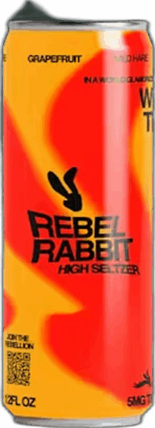 Rebel Rabbit High Seltzer Grapefruit 5mg THC spirit image