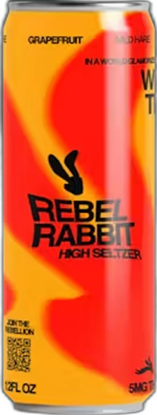 Rebel Rabbit High Seltzer Grapefruit 5mg THC spirit image