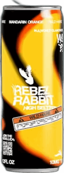 Rebel Rabbit High Seltzer Mandarin Orange 10mg THC spirit image