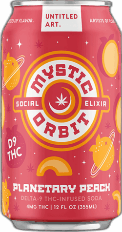 Mystic Orbit Planetary Peach 4mg THC spirit image